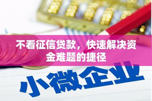 顺河不看征信贷款，快速解决资金难题的捷径