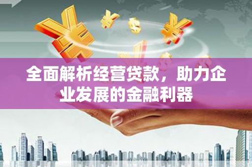 顺河全面解析经营贷款，助力企业发展的金融利器