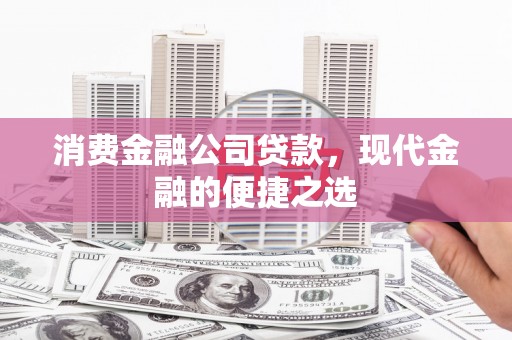 顺河消费金融公司贷款，现代金融的便捷之选