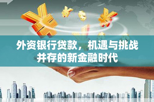 顺河外资银行贷款，机遇与挑战并存的新金融时代