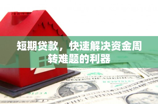 顺河短期贷款，快速解决资金周转难题的利器