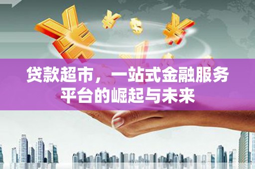 顺河贷款超市，一站式金融服务平台的崛起与未来