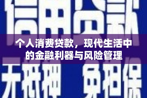 顺河个人消费贷款，现代生活中的金融利器与风险管理