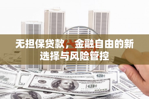 顺河无担保贷款，金融自由的新选择与风险管控