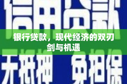 顺河银行贷款，现代经济的双刃剑与机遇