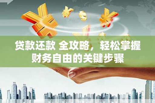 顺河贷款还款 全攻略，轻松掌握财务自由的关键步骤
