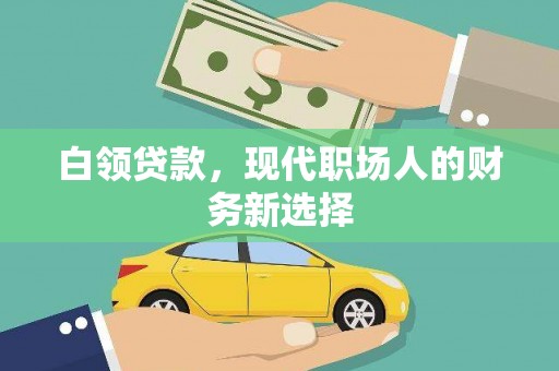 顺河白领贷款，现代职场人的财务新选择
