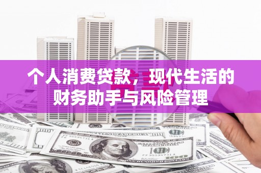 顺河个人消费贷款，现代生活的财务助手与风险管理