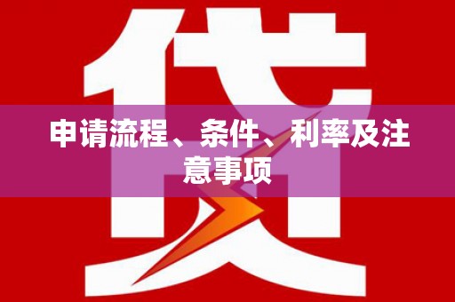 顺河申请流程、条件、利率及注意事项