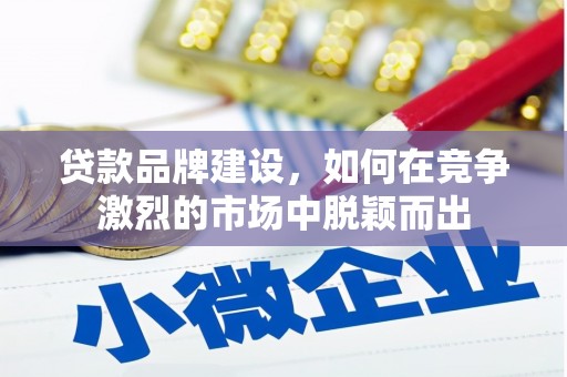 顺河贷款品牌建设，如何在竞争激烈的市场中脱颖而出