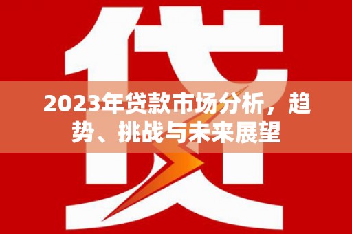 顺河2023年贷款市场分析，趋势、挑战与未来展望