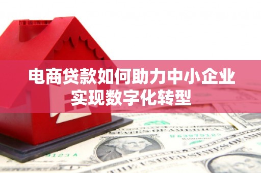 顺河电商贷款如何助力中小企业实现数字化转型