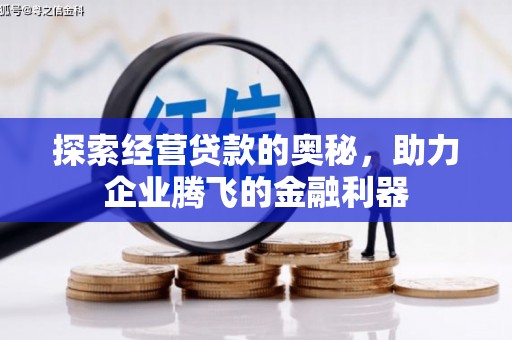 顺河探索经营贷款的奥秘，助力企业腾飞的金融利器