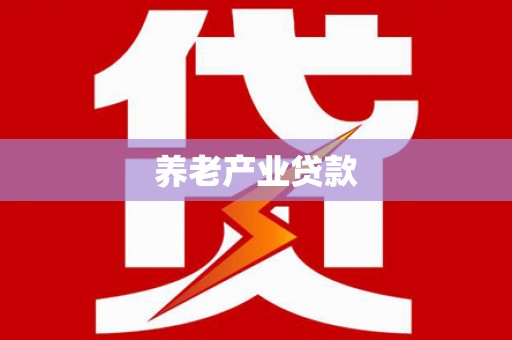 顺河养老产业贷款