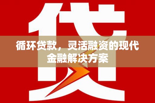 顺河循环贷款，灵活融资的现代金融解决方案