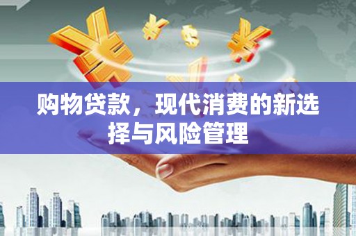 顺河购物贷款，现代消费的新选择与风险管理