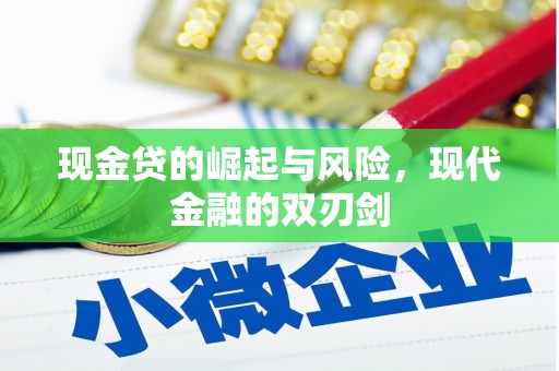 顺河现金贷的崛起与风险，现代金融的双刃剑