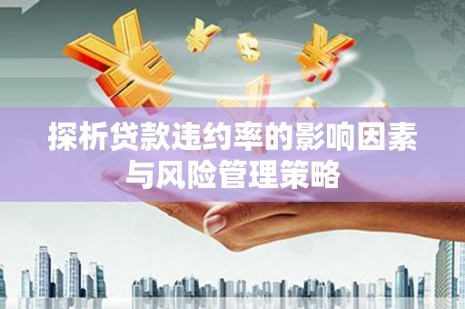 顺河探析贷款违约率的影响因素与风险管理策略