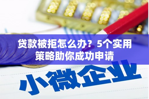 顺河贷款被拒怎么办？5个实用策略助你成功申请