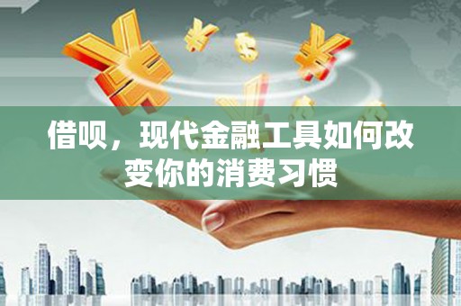 顺河借呗，现代金融工具如何改变你的消费习惯