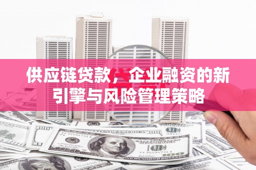 顺河供应链贷款，企业融资的新引擎与风险管理策略