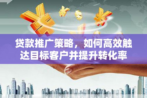 顺河贷款推广策略，如何高效触达目标客户并提升转化率