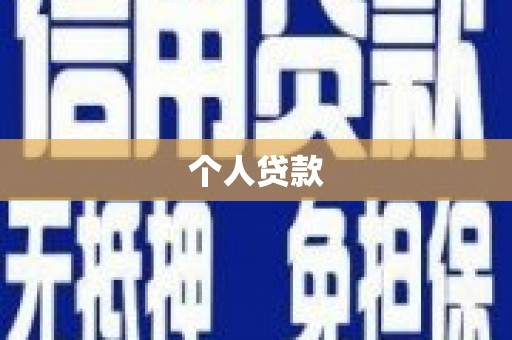 顺河个人贷款