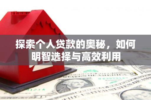顺河探索个人贷款的奥秘，如何明智选择与高效利用