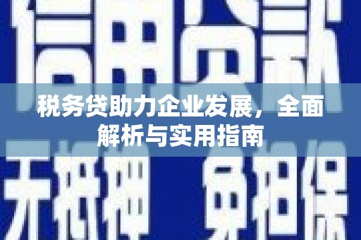 顺河税务贷助力企业发展，全面解析与实用指南