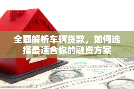 顺河全面解析车辆贷款，如何选择最适合你的融资方案