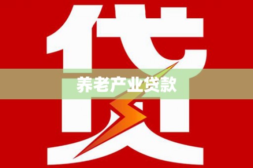 顺河养老产业贷款