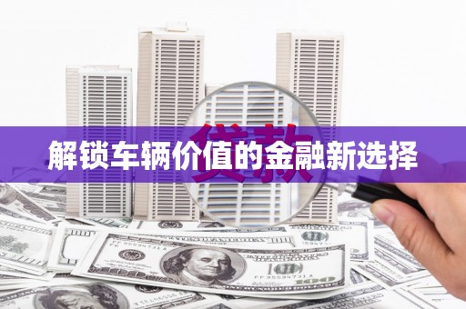顺河解锁车辆价值的金融新选择