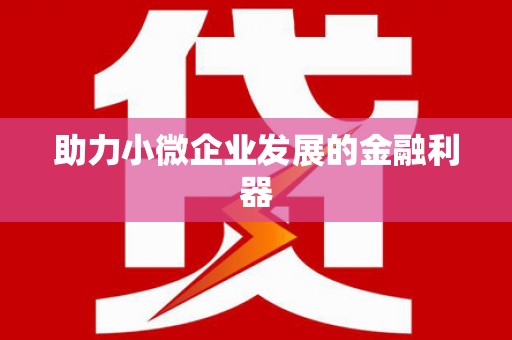 顺河助力小微企业发展的金融利器