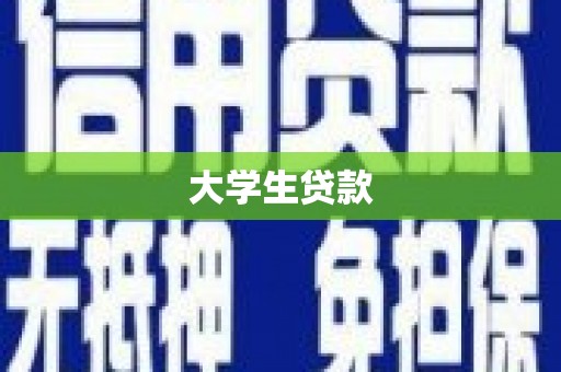 顺河大学生贷款